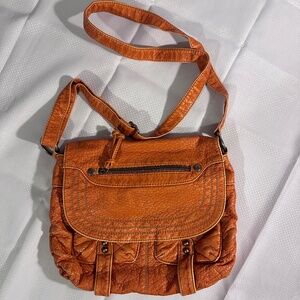 Sparrow True Soft Faux Leather Orange Purse